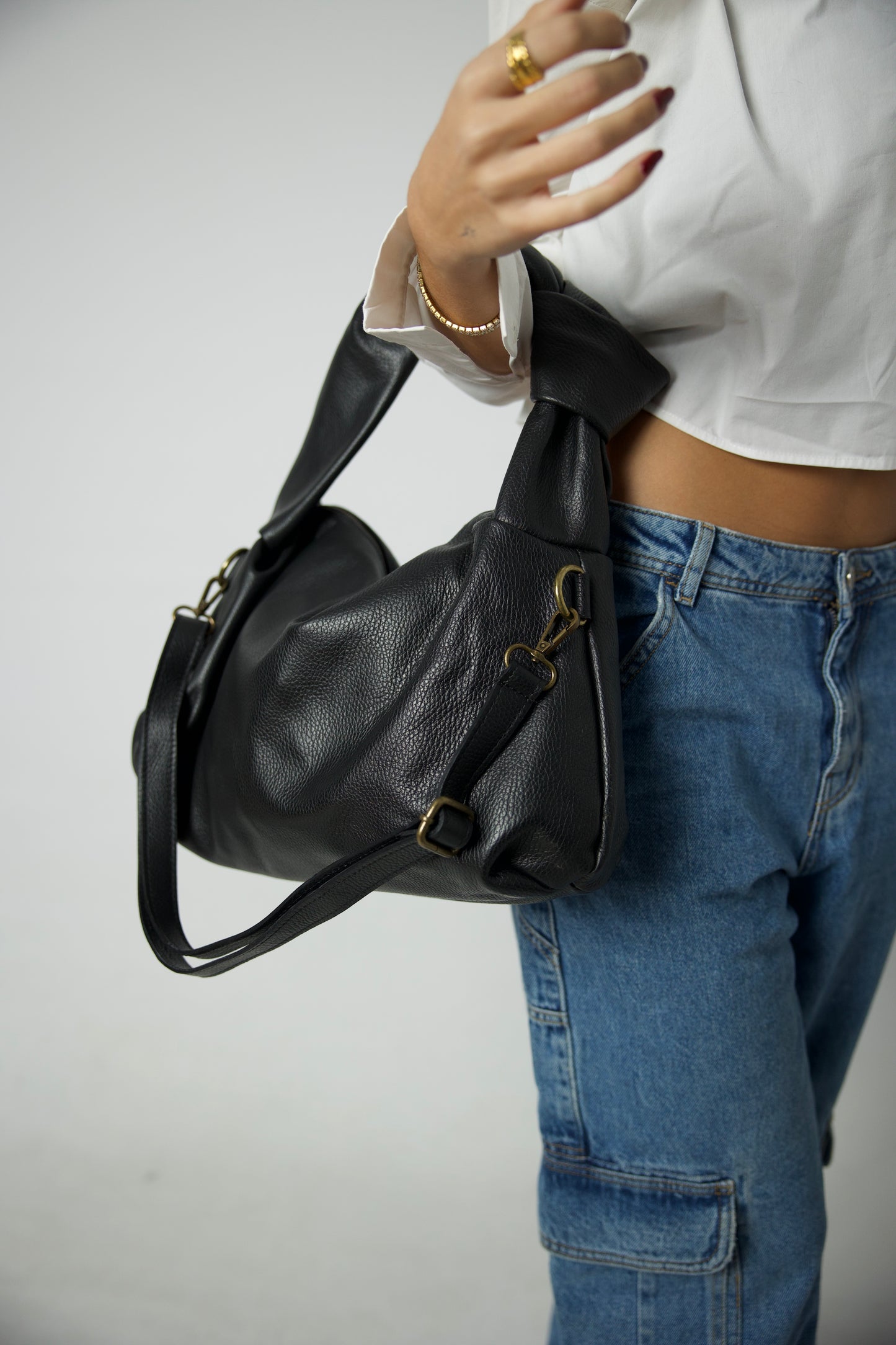 Black Cityscape Bag