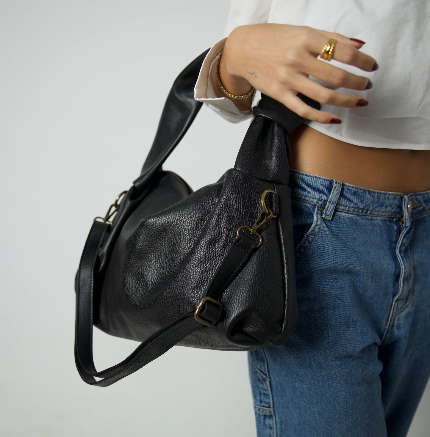 Black Cityscape Bag