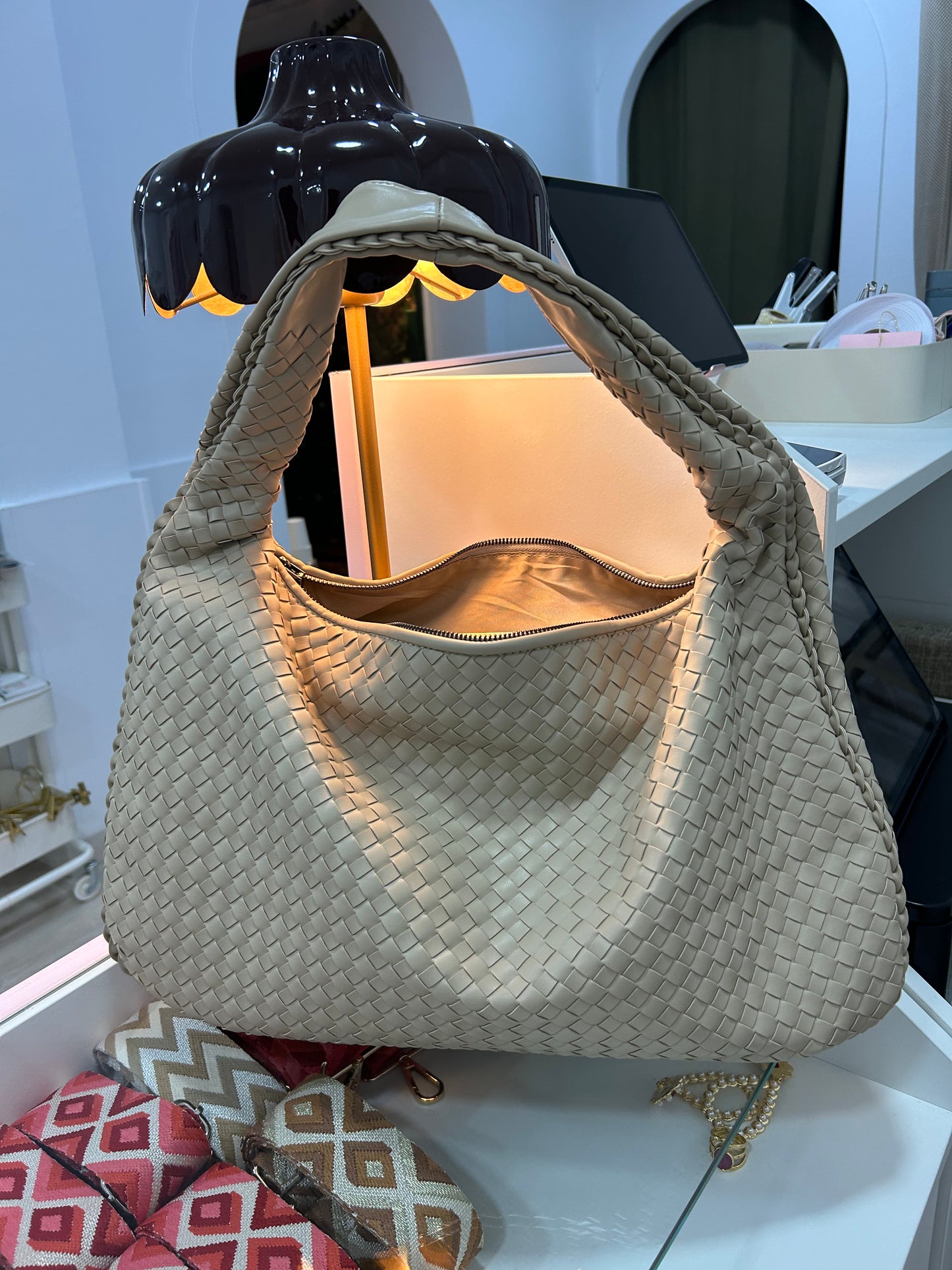 Bolso Nudos Beige